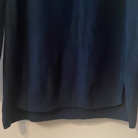 2/$12 Joe Fresh Navy Blue Knit Turtleneck Sweater Size Small - Picture 7 of 14